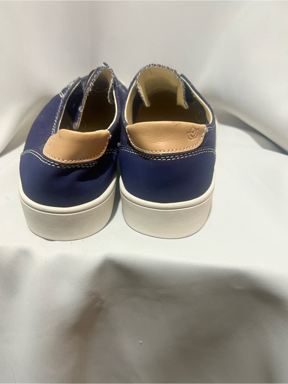 Spenco Women’s Navy Canvas Slip-On Sneakers Size 7 Orthotic Comfort Casual Shoes - Picture 8 of 9